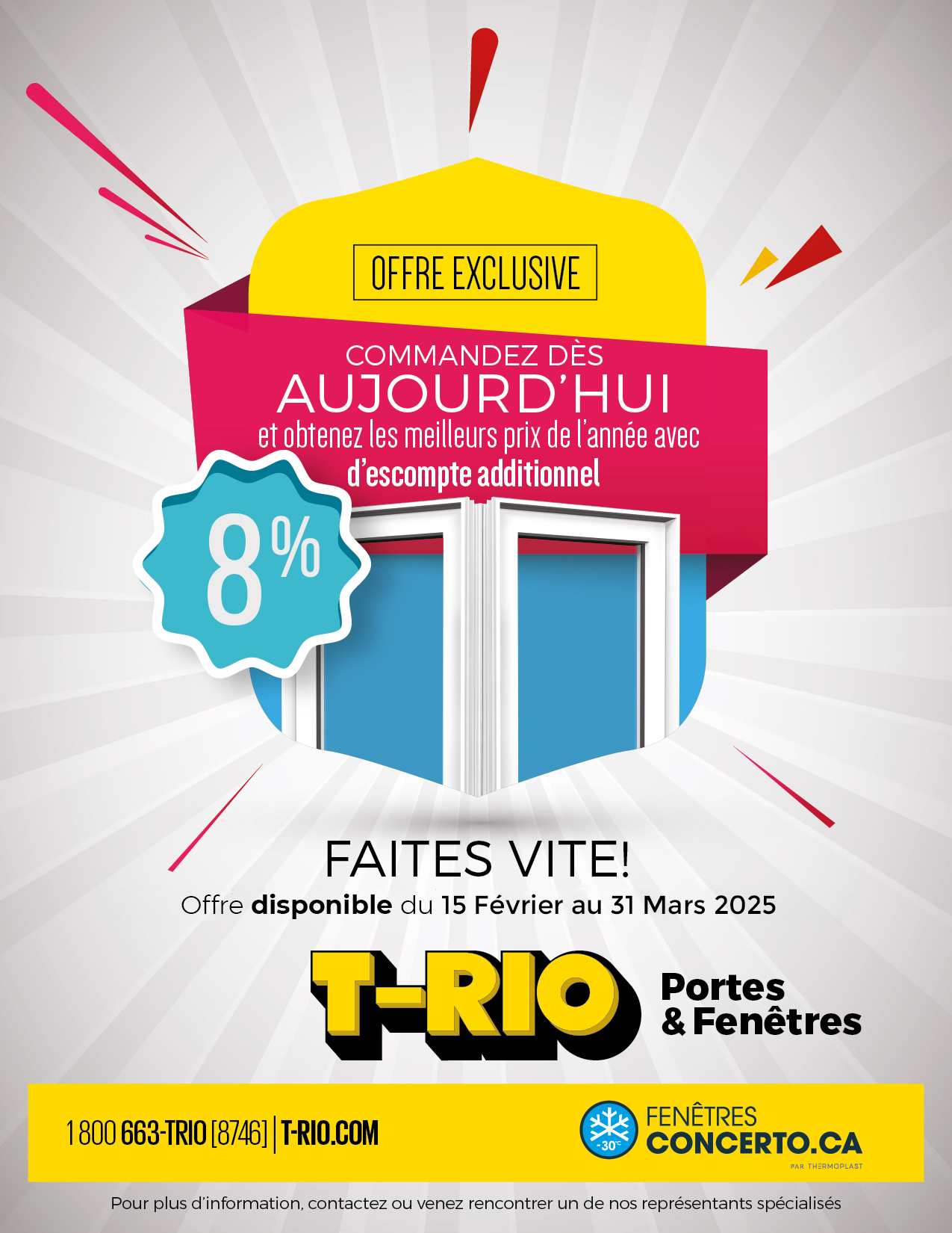 Offre exclusive du 15 février au 31 mars 2025